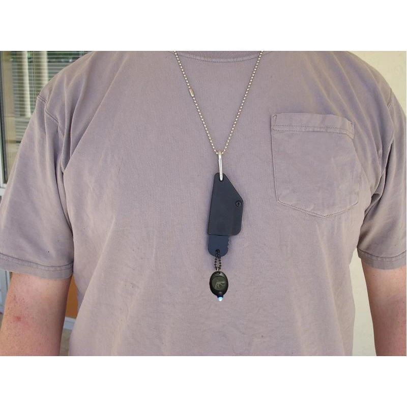 TPALRT01 Couteau De Cou Tops A.L.R.T. TOPS KNIVES Acier Carbone 1095 + Lampe Made In USA – Image 2