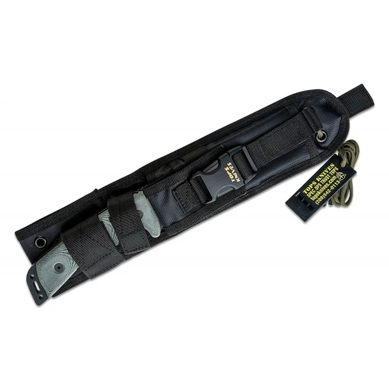 TPOC01 TOPS OUTPOST COMMAND BLACK BLADE - Couteau De Combat TOPS KNIVES - Made In USA – Image 4