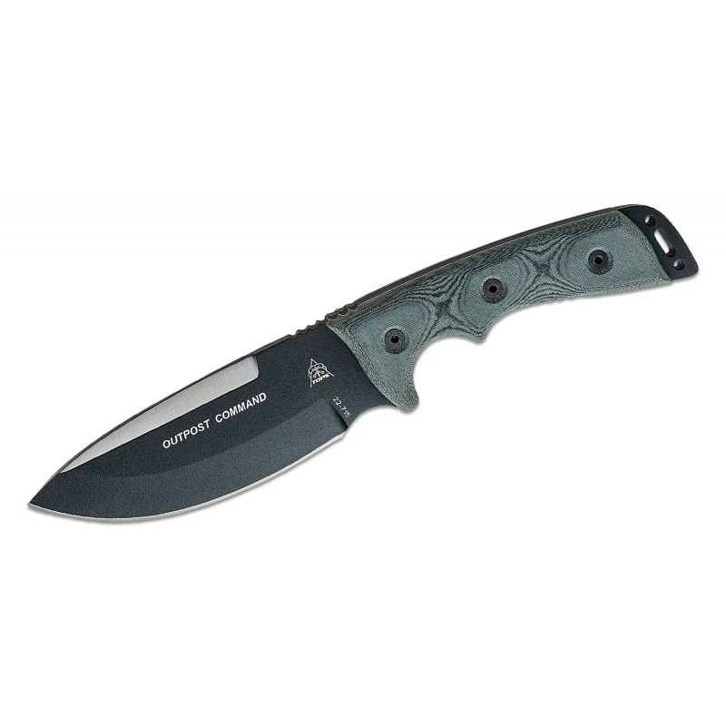 TPOC01 TOPS OUTPOST COMMAND BLACK BLADE - Couteau De Combat TOPS KNIVES - Made In USA – Image 6